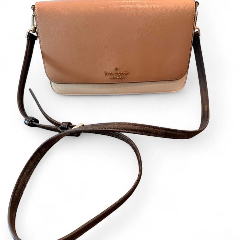 Kate Spade Madison Flap Crossbody Bag Toasted Hazelnut